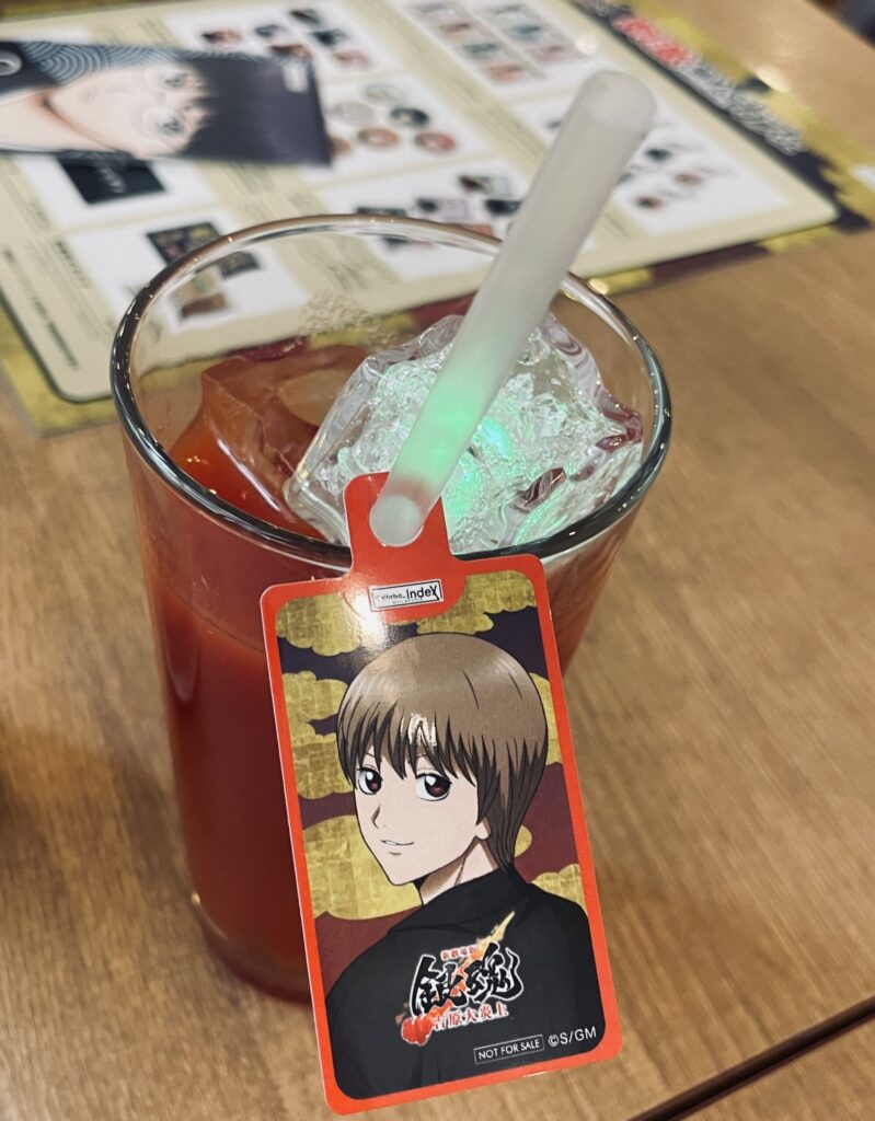 銀魂コラボカフェ 大阪 
銀魂カフェ レビュー
沖田 光る トマトドリンク
