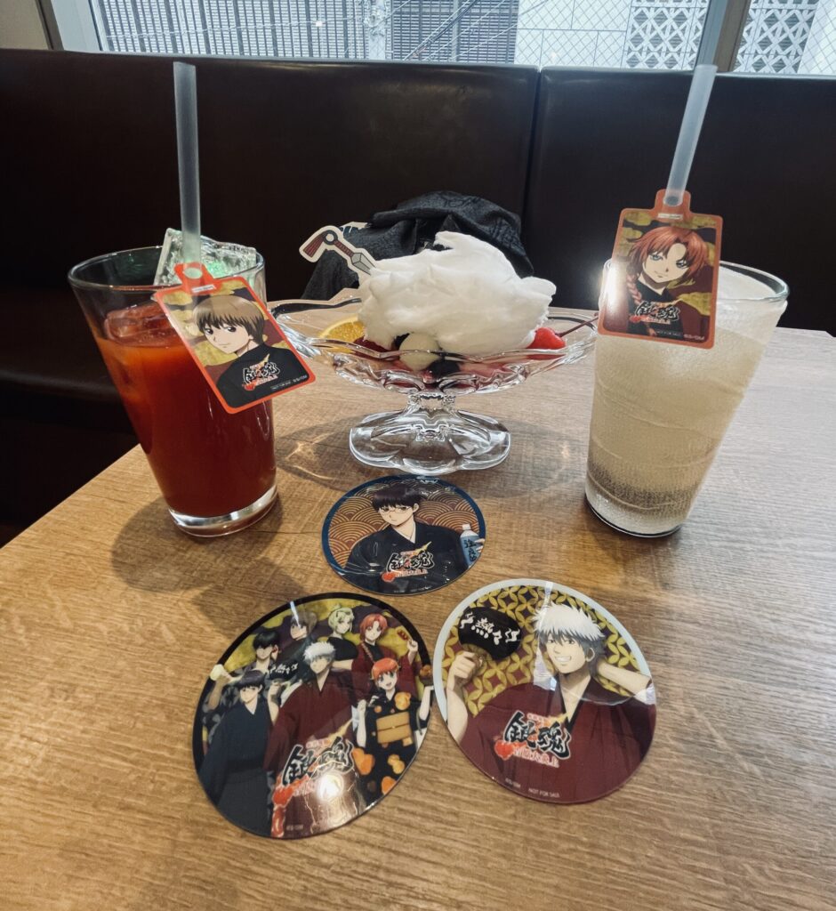 銀魂コラボカフェ大阪 神威　沖田　月夜　