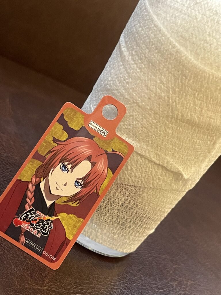 銀魂カフェ　銀魂コラボカフェ 神威 包帯ドリンク 神威 ベリーヨーグルトドリンク